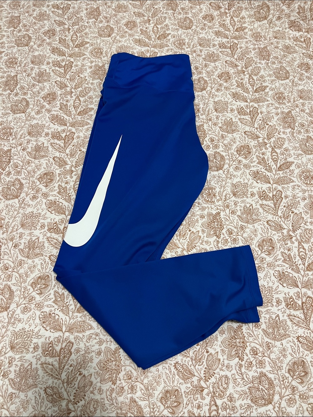 Nike Royal Blue Woman’s Leggings with White Swoosh